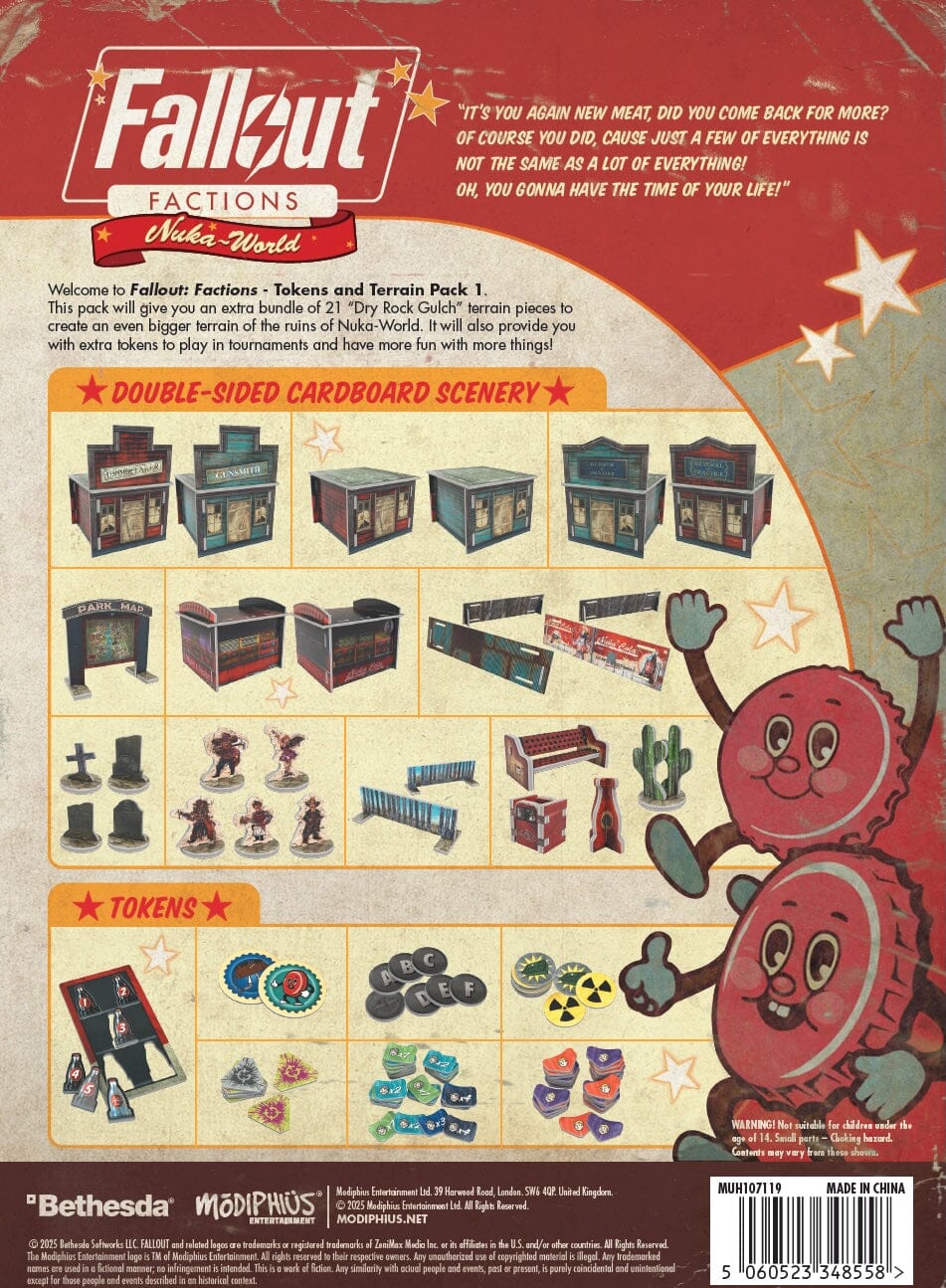 Fallout Factions Tokens and Terrain Pack 1 scenari