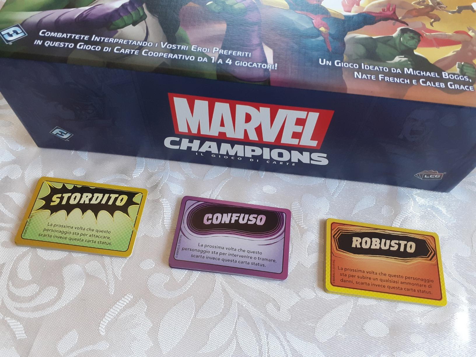 Asmodee Marvel Champions LCG gioco carte cooperativo italiano base