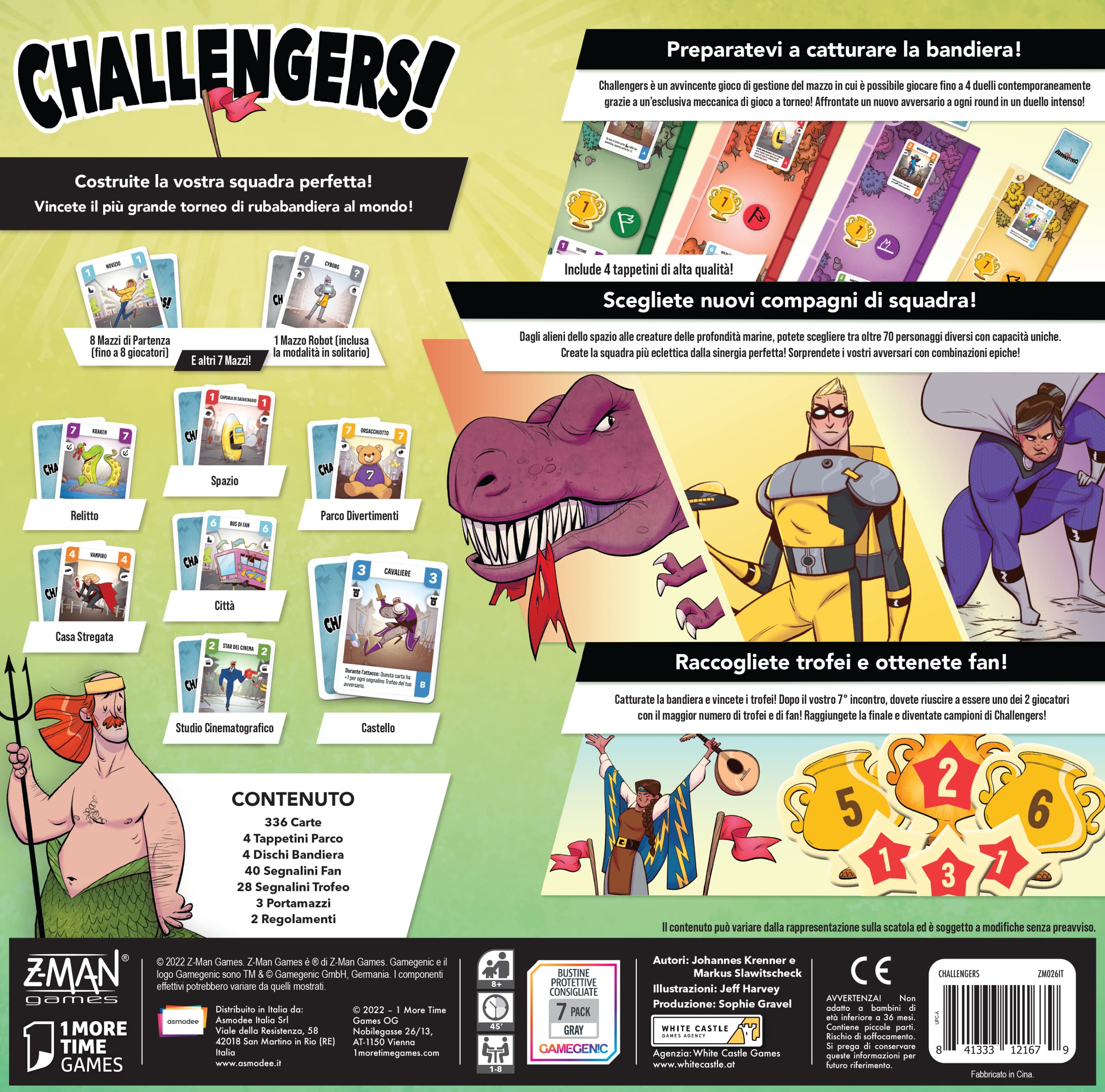 Asmodee Challengers gioco da tavolo edizione italiana 1-8 giocatori