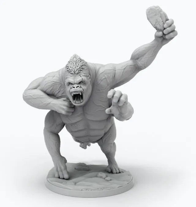 Modiphius John Carter White Ape miniatura STL 32mm