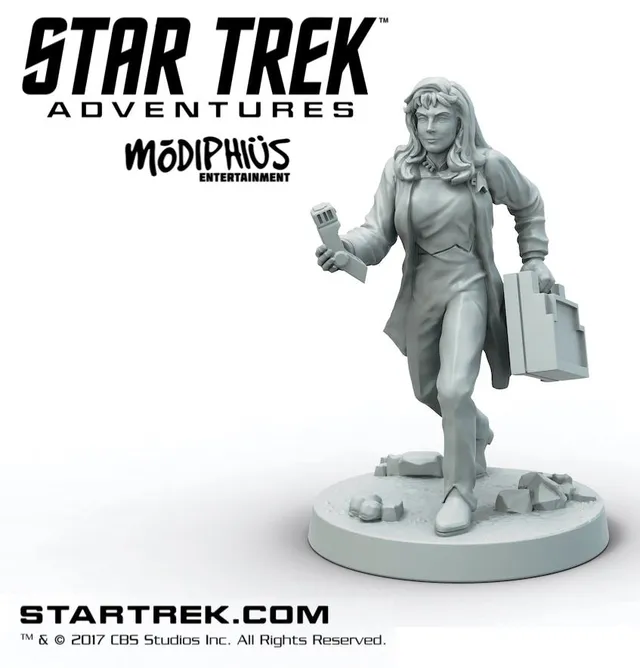 Modiphius Star Trek Adventures Beverly Crusher miniatura STL TNG