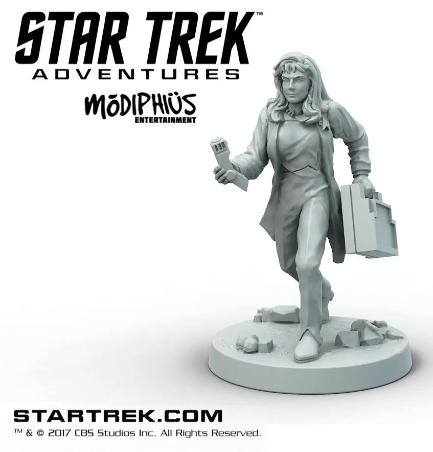 Modiphius Star Trek Adventures Beverly Crusher miniatura STL TNG