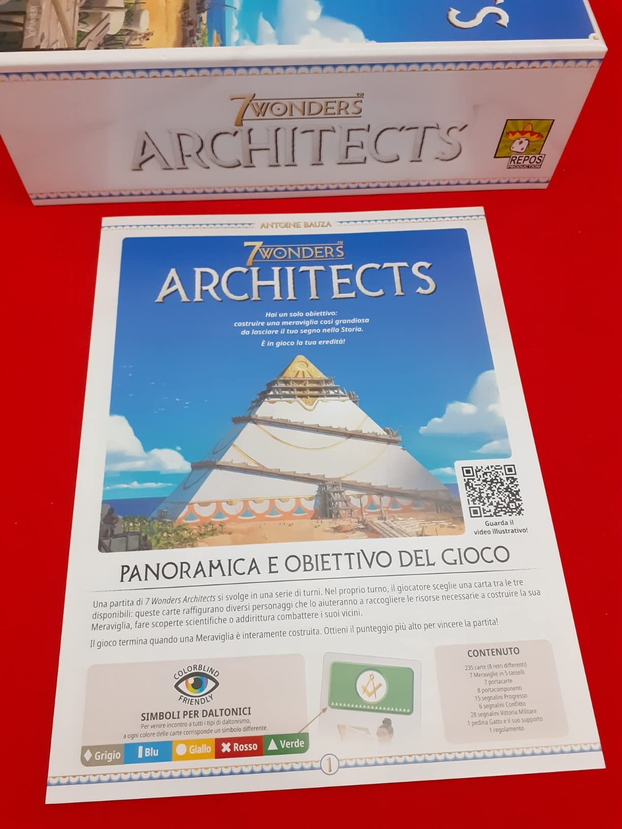 Asmodee 7 Wonders Architects Gioco Base Gioco da Tavolo