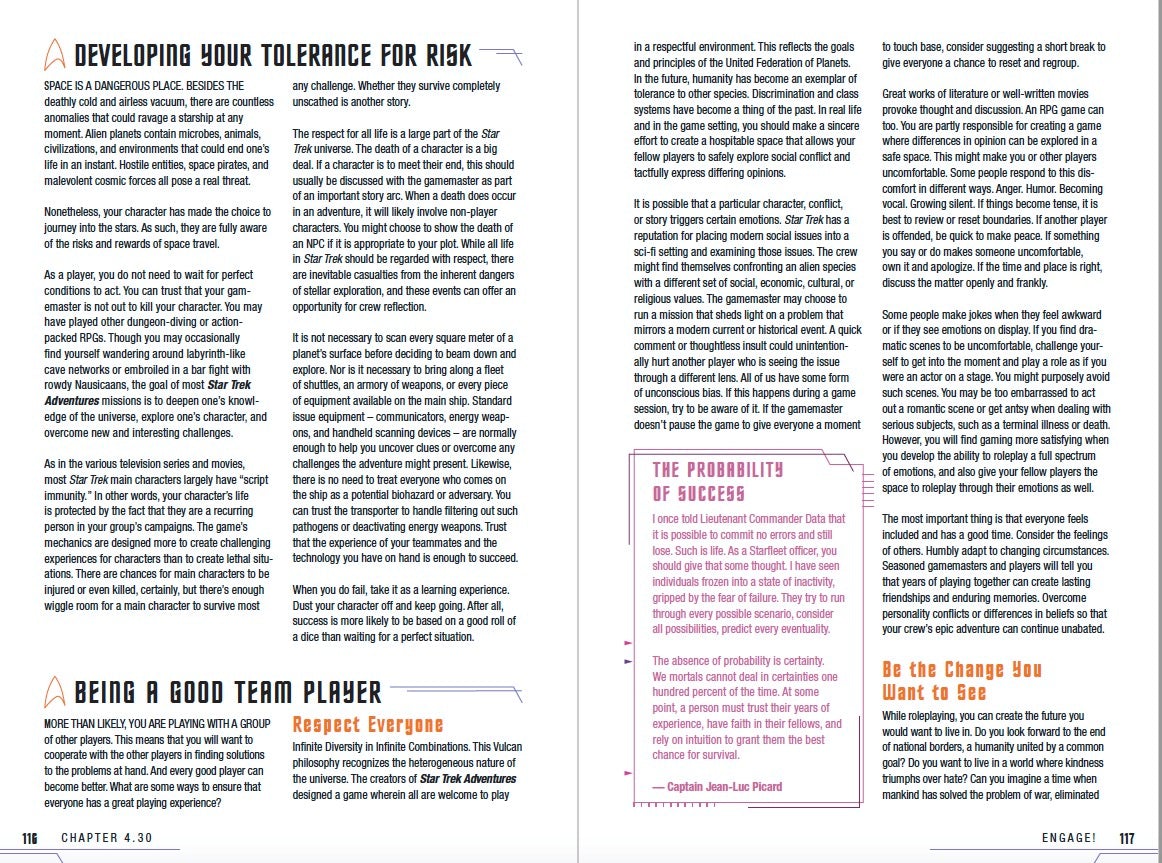 Modiphius Star Trek Adventures Player's Guide manuale GDR PDF 264 pagine