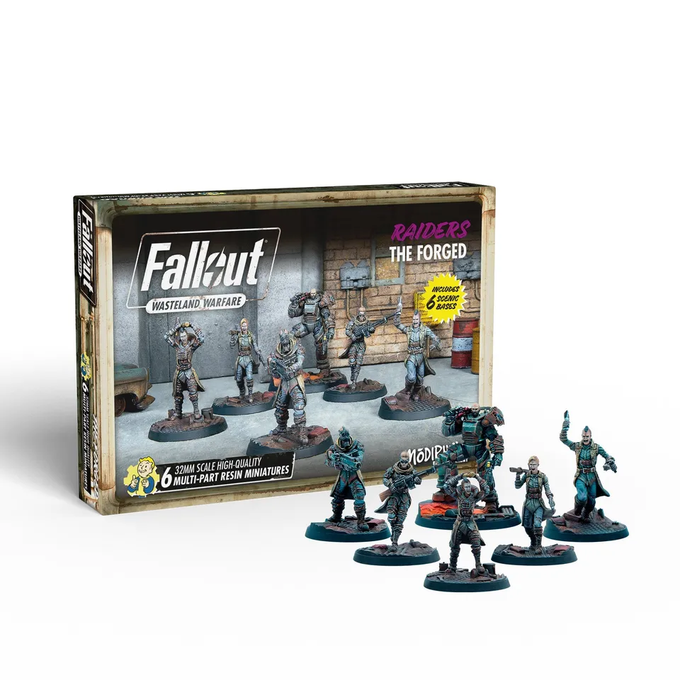 Modiphius Fallout: Wasteland Warfare Raiders The Forged miniature 6 pezzi
