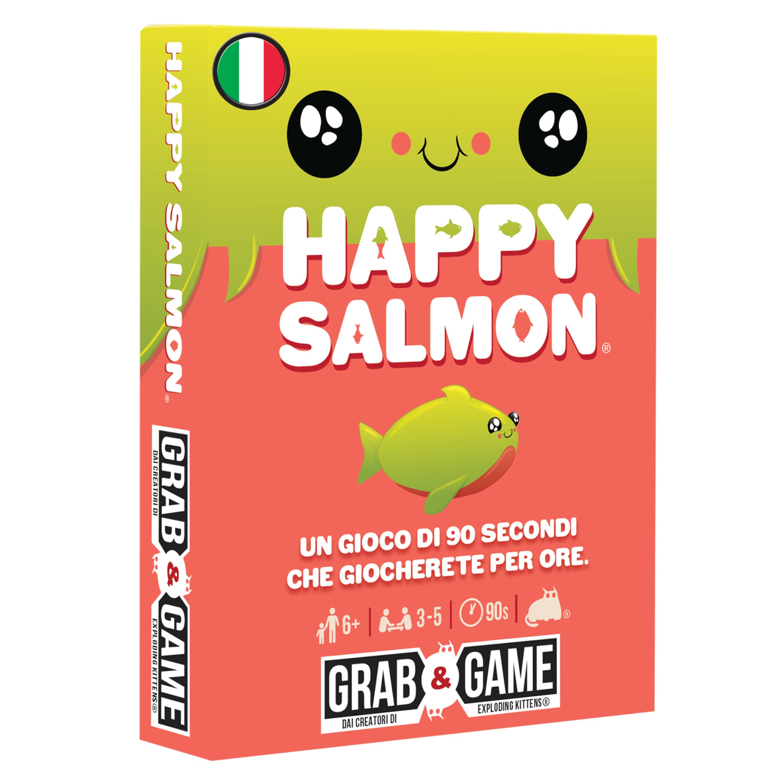 Asmodee Happy Salmon Gioco Base Gioco di Carte 3-8 giocatori