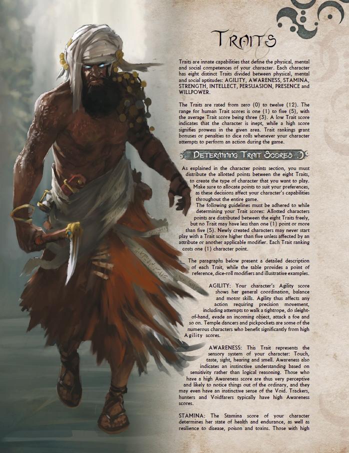 Modiphius Black Void Core Book manuale GDR PDF dark fantasy