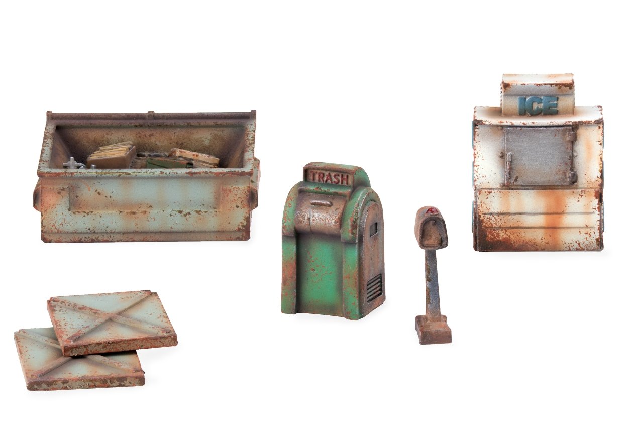 Fallout Wasteland Warfare Scenic Bundle set scenici resina 32mm