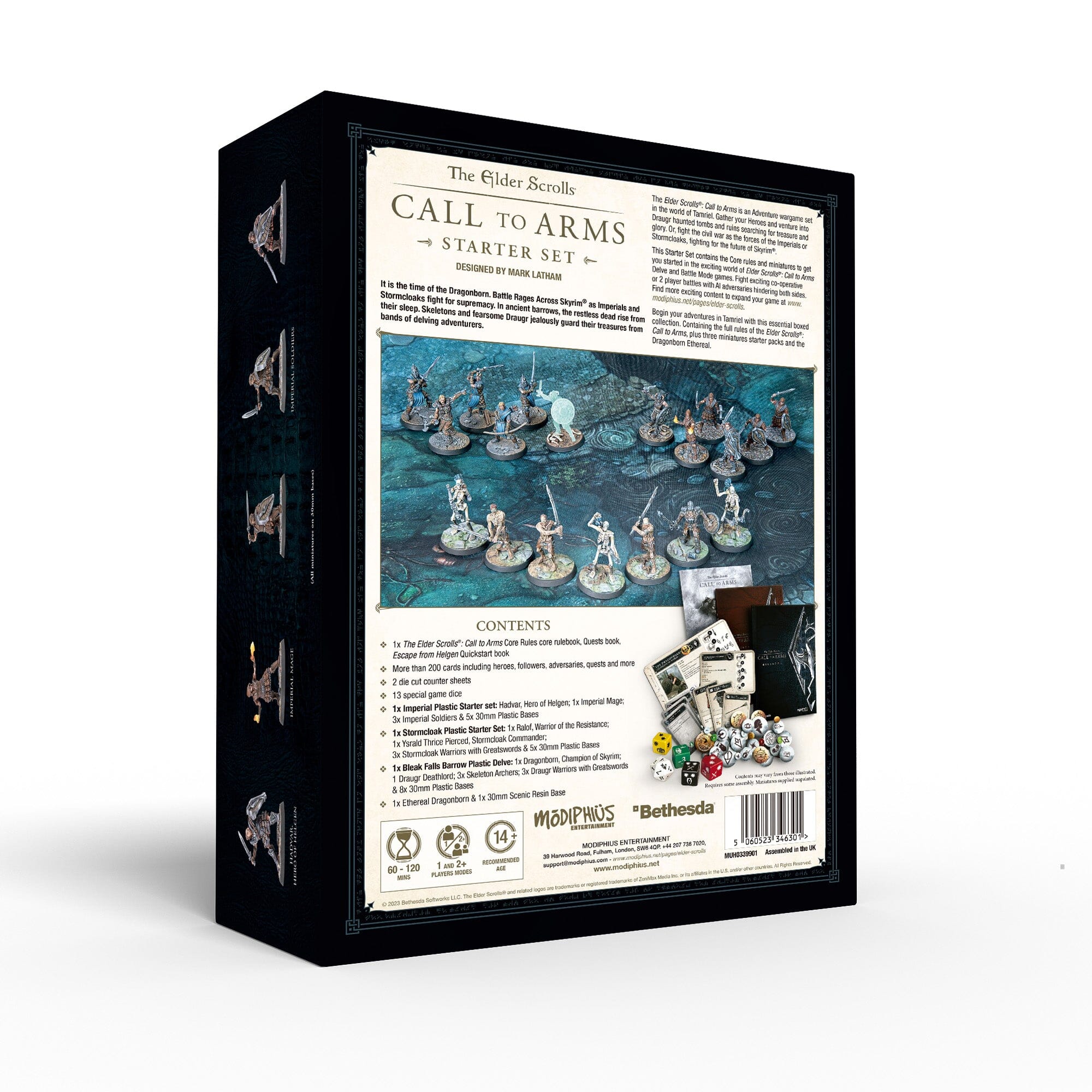 Modiphius Elder Scrolls Call to Arms Starter Set Bundle scatola base