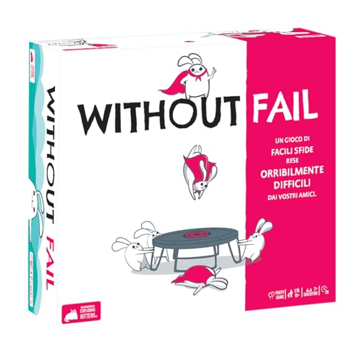 Asmodee Without Fail Exploding Kittens party game sfide 2+ giocatori