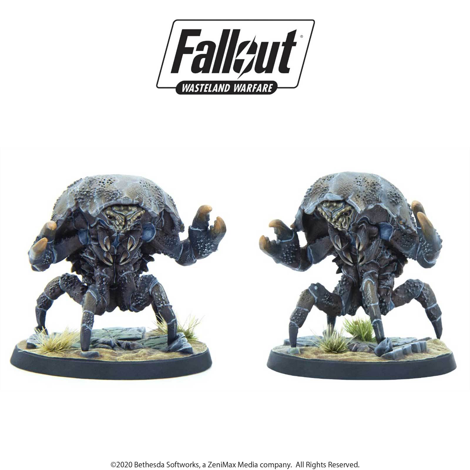 Modiphius Fallout Mirelurks miniature resina 2 pezzi