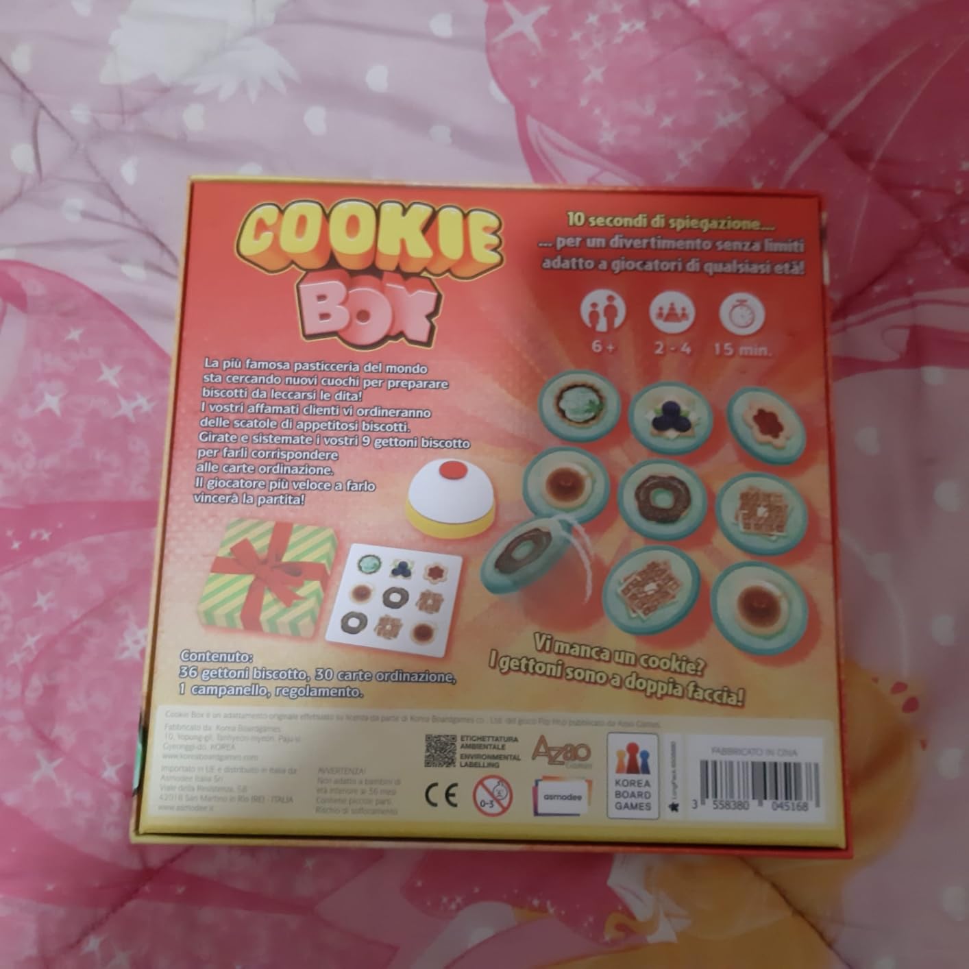 Asmodee Cookie Box carte gioco abilità velocità 6+ anni