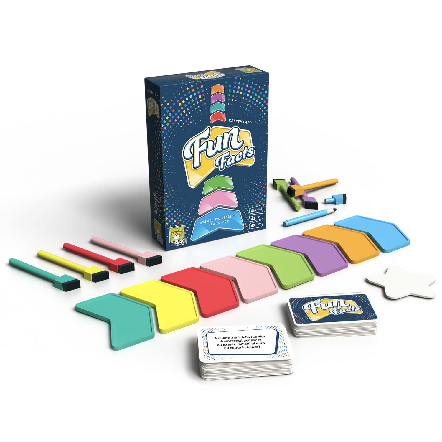 Asmodee Fun Facts gioco da tavolo collaborativo 4-8 giocatori