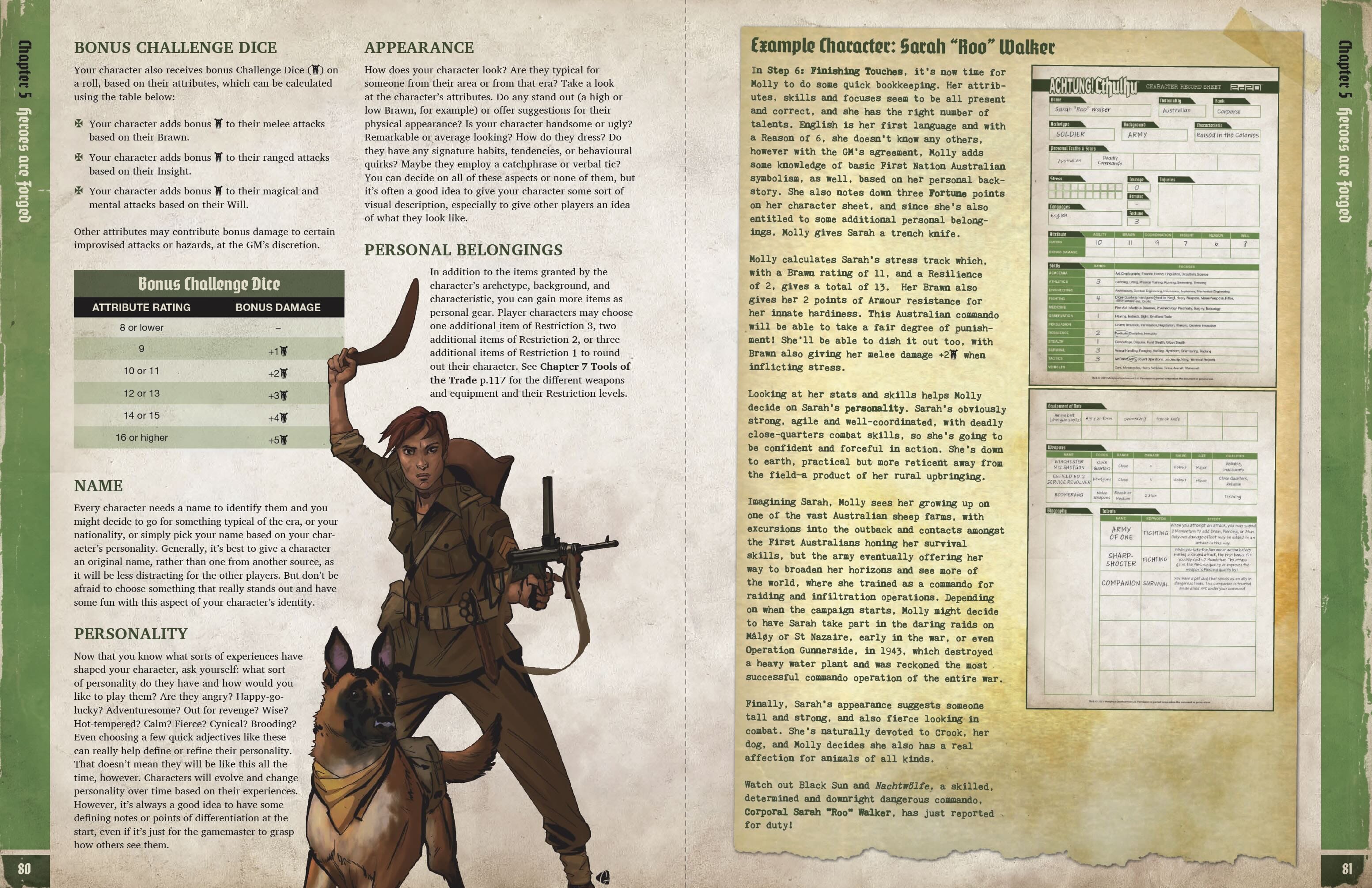 Modiphius Achtung! Cthulhu Player's Guide manuale GDR 2d20