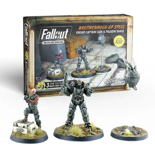 Modiphius Fallout Brotherhood Cade Danse miniature set 3 resina 32mm
