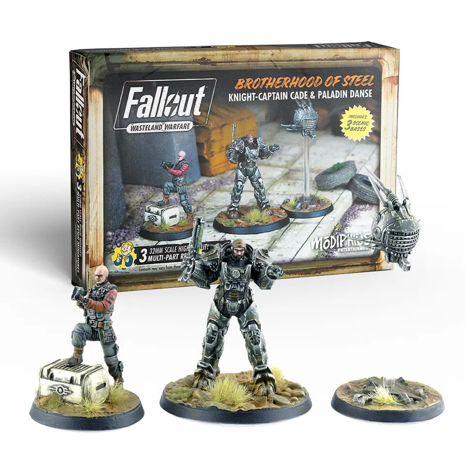 Modiphius Fallout Brotherhood Cade Danse miniature set 3 resina 32mm