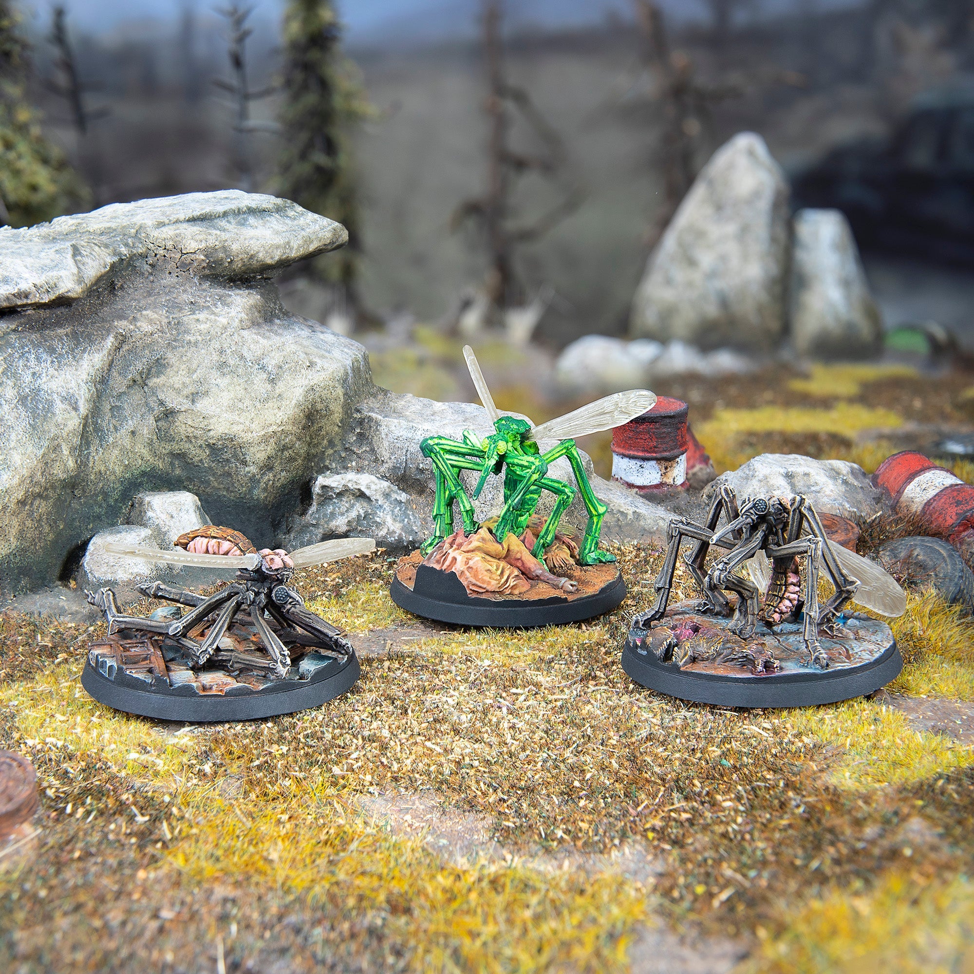 Modiphius Fallout Wasteland Warfare Blood Bugs 3 miniature 32mm