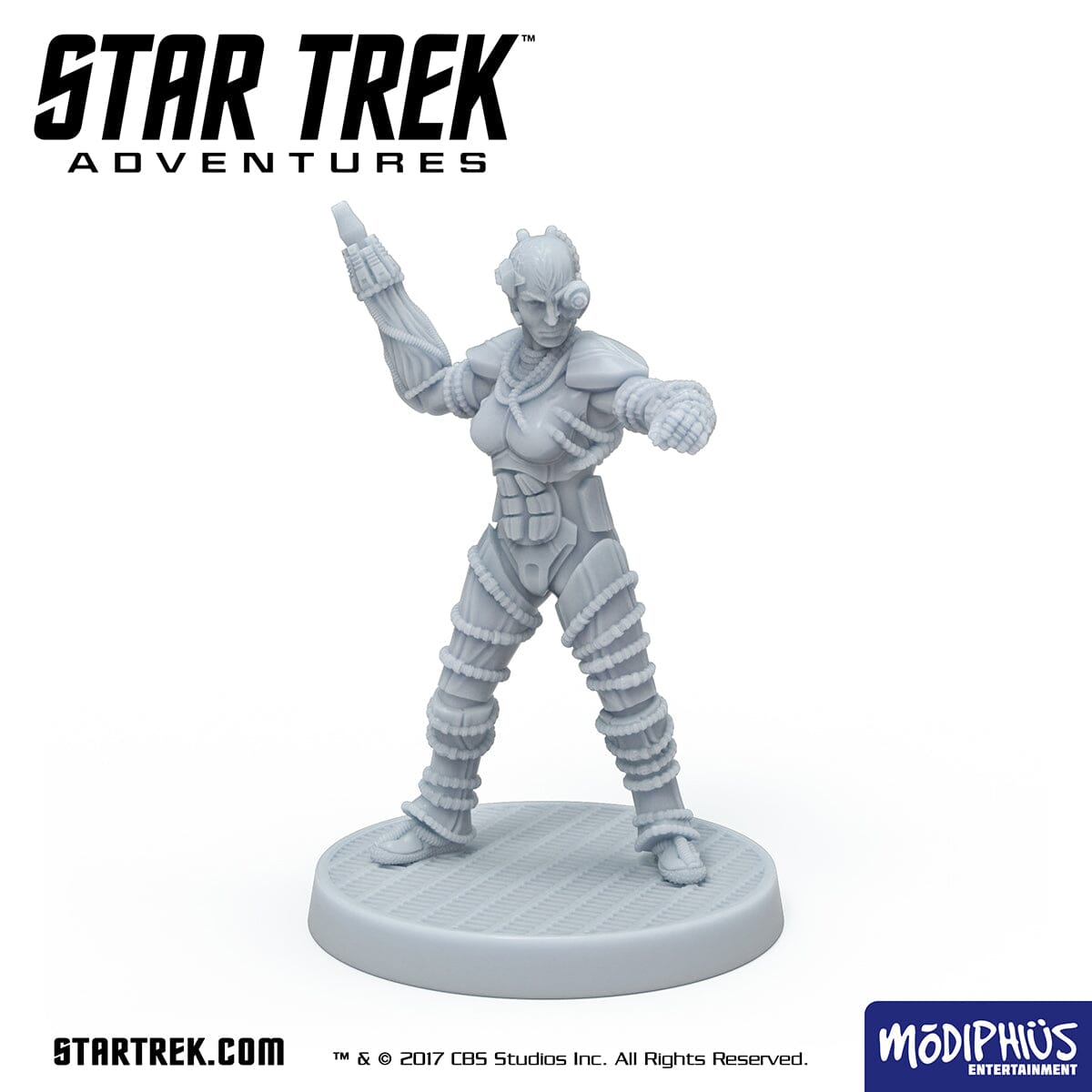 Modiphius Star Trek Adventures Borg Female 1 miniatura STL 32mm TNG