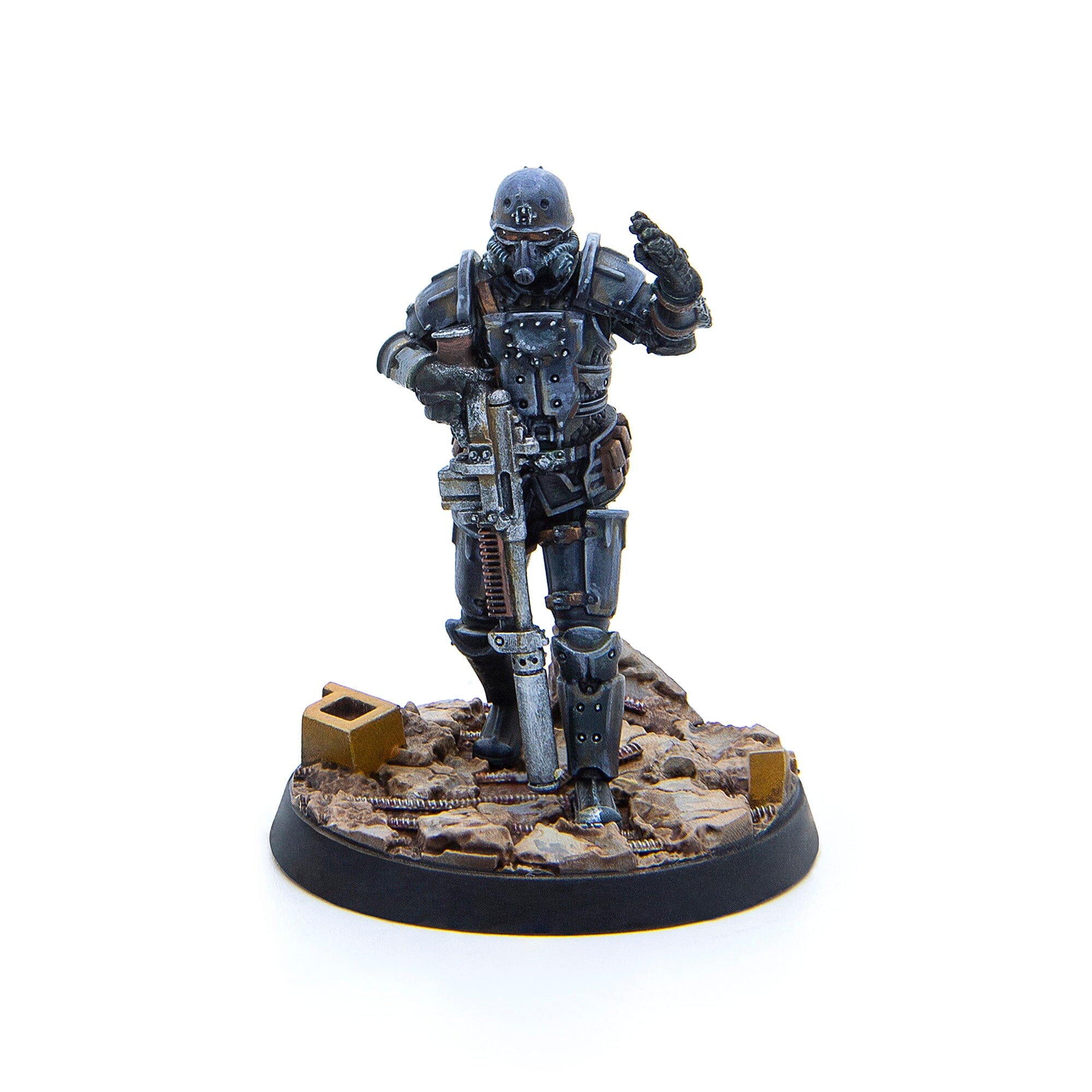 Modiphius Fallout Wasteland Warfare Brotherhood Combat Patrol 6 Miniature