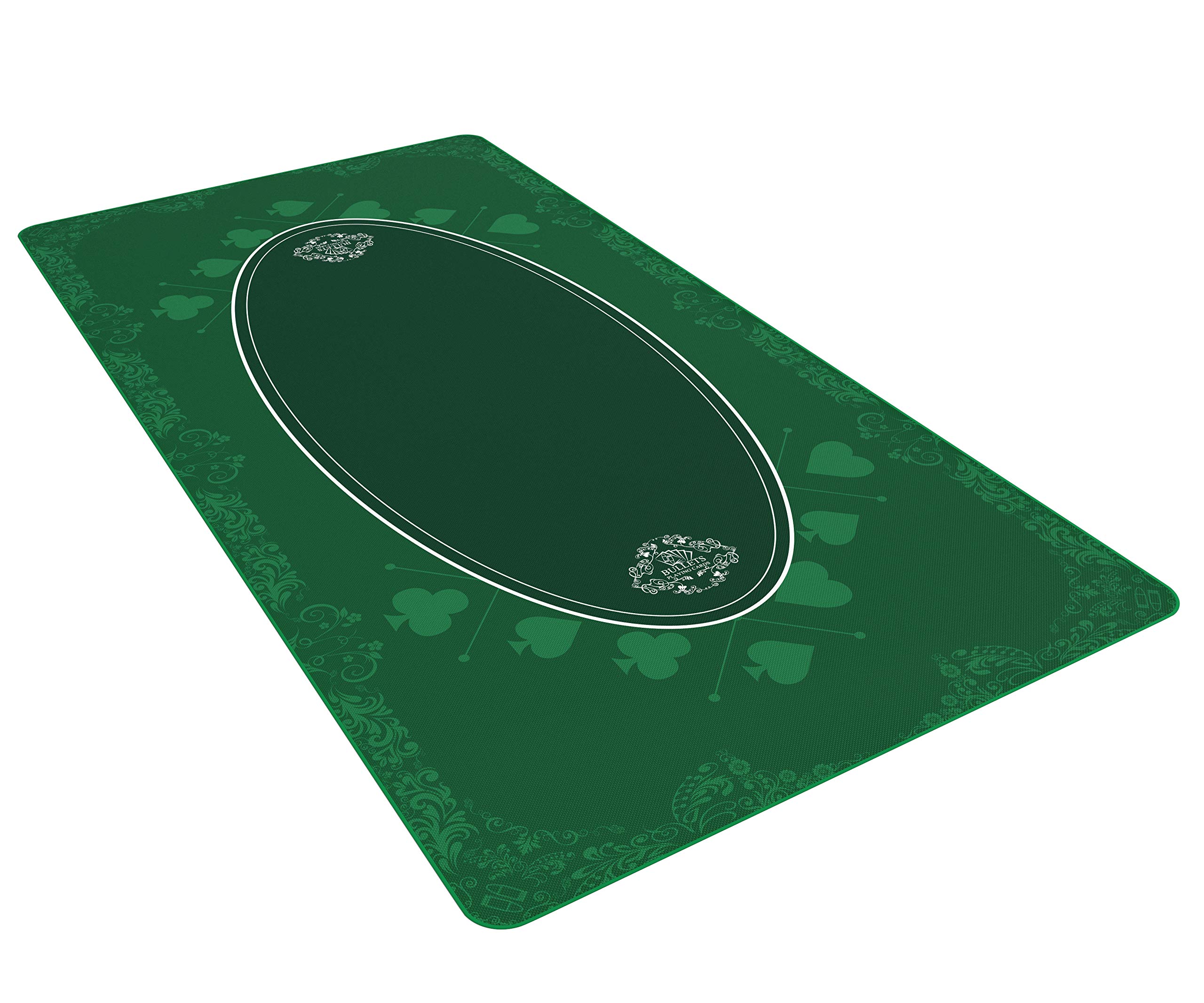 Bullets Tappeto Poker Verde 180x90 Tovaglia Deluxe