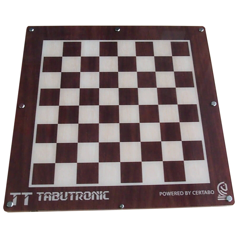 Tabutronic Cerno 35mm scacchiera elettronica noce con chip 20mm