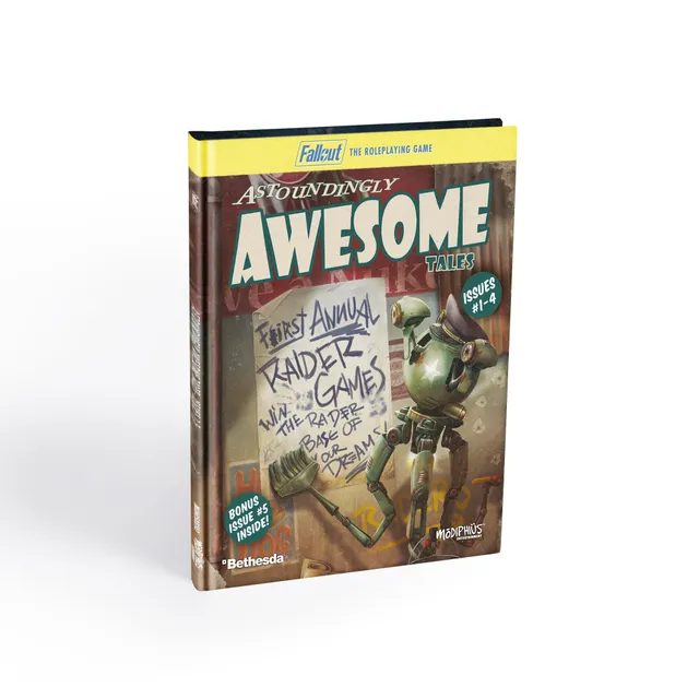 Modiphius Fallout GDR Astoundingly Awesome Tales 1-4 quest 100 pagine