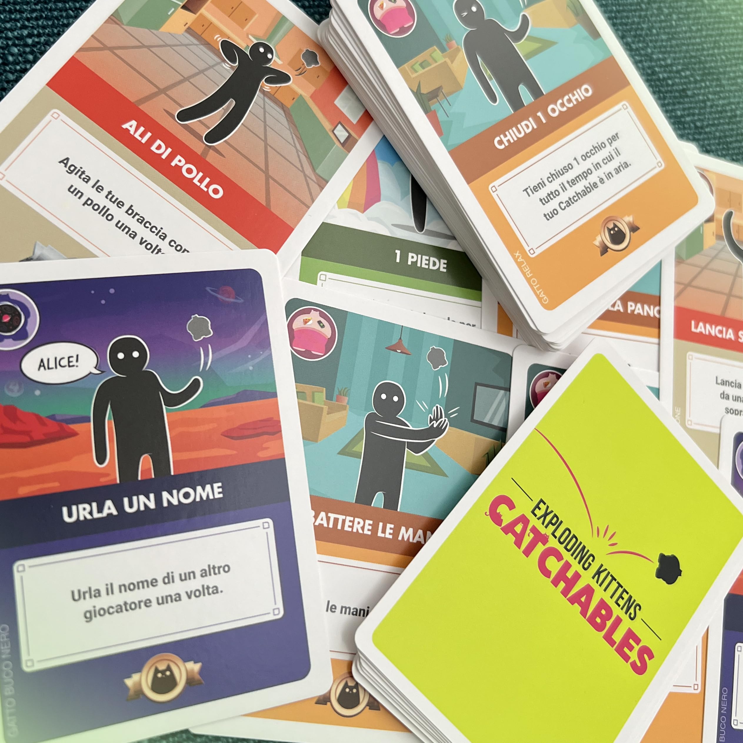 Asmodee Catchables gioco di carte Catchables 12 gatti 15 min