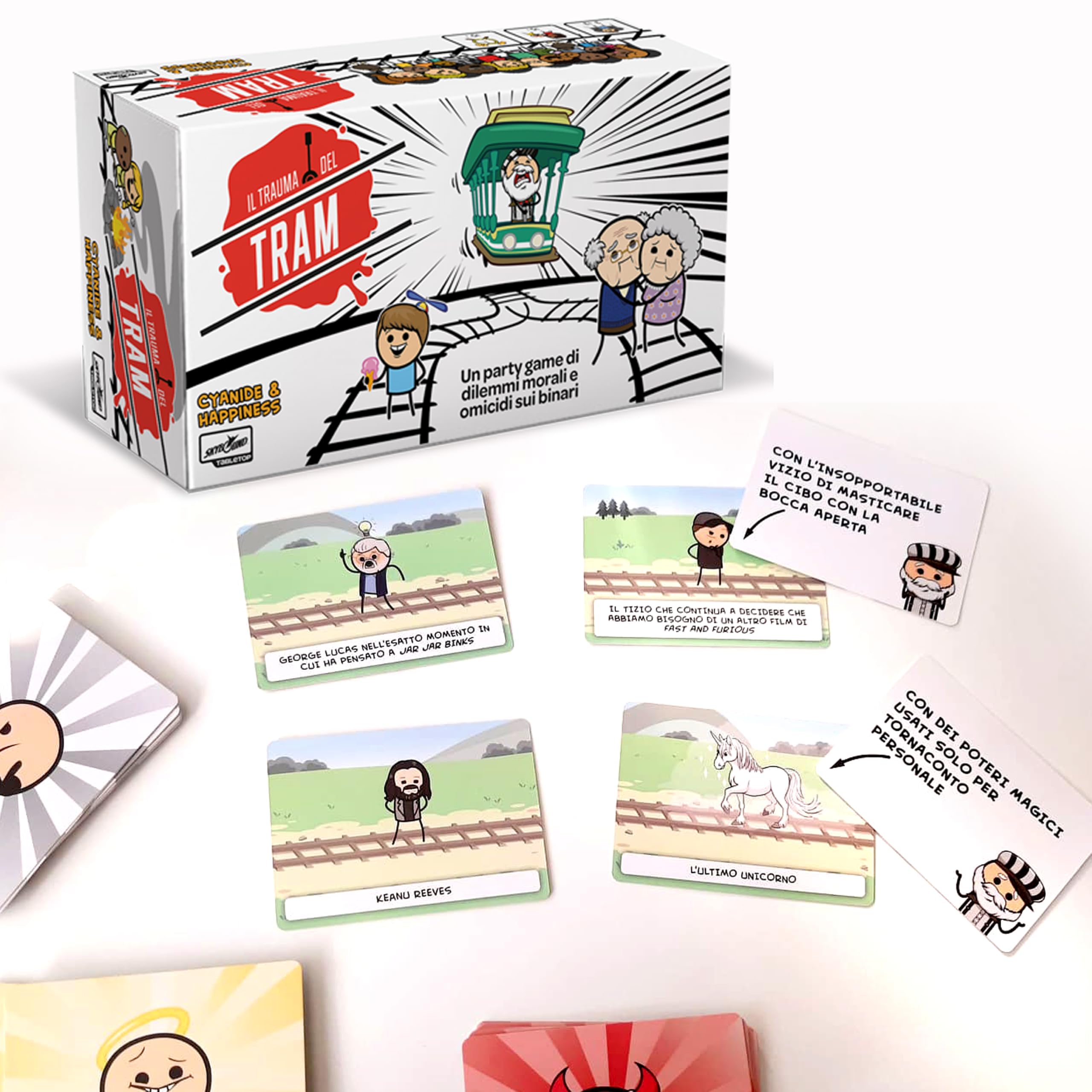 Asmodee Il Trauma del Tram party game edizione italiana 3-13 giocatori