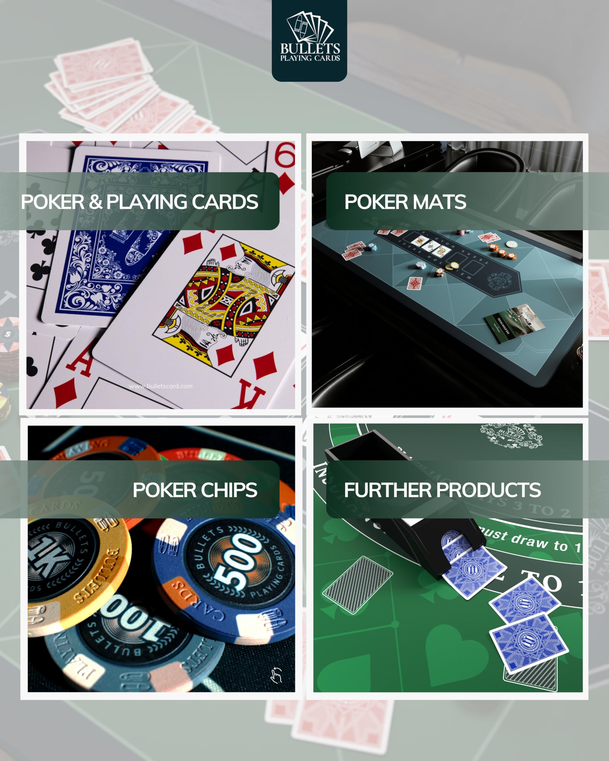 Cards&Co Paulie 500 set poker 500 chip ceramica