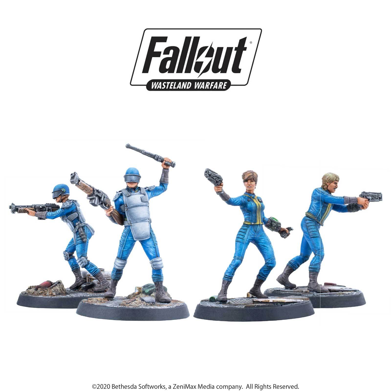 Modiphius Fallout Wasteland Warfare Survivors Vault Personnel miniature