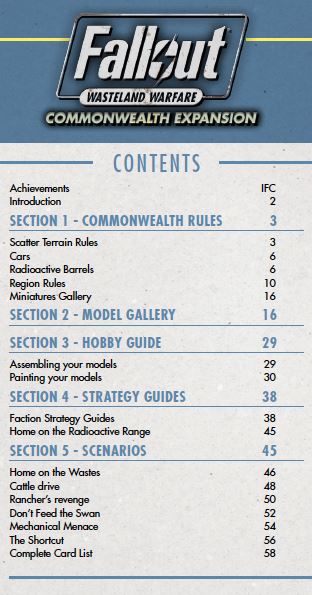 Modiphius Fallout: Wasteland Warfare The Commonwealth Rules gioco miniature