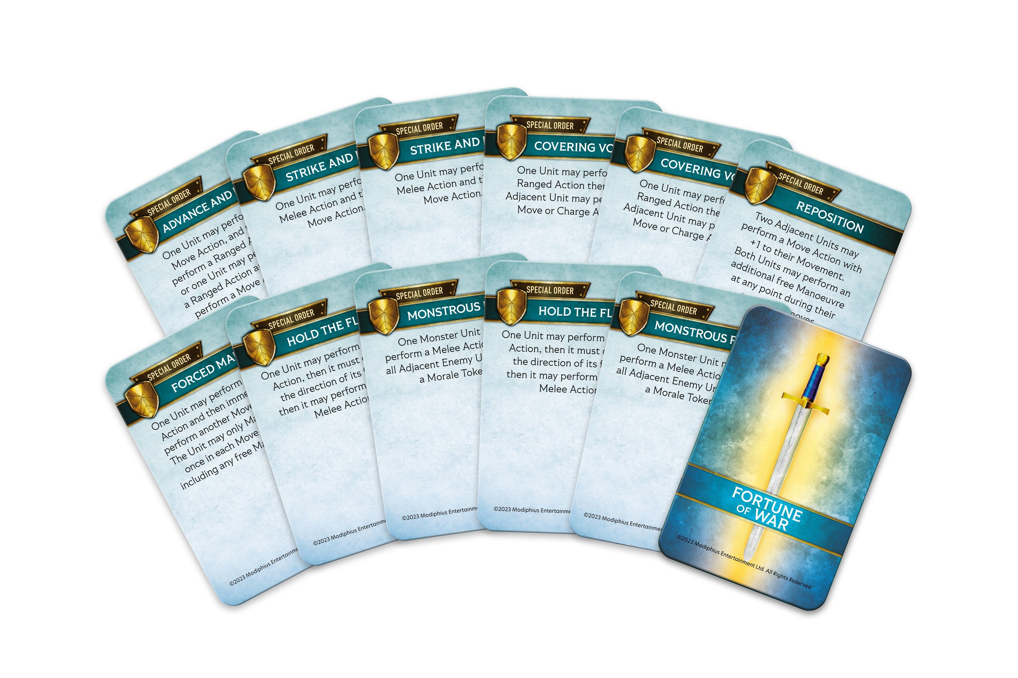 Modiphius Mythic Commander Manuale Base wargame 2 giocatori