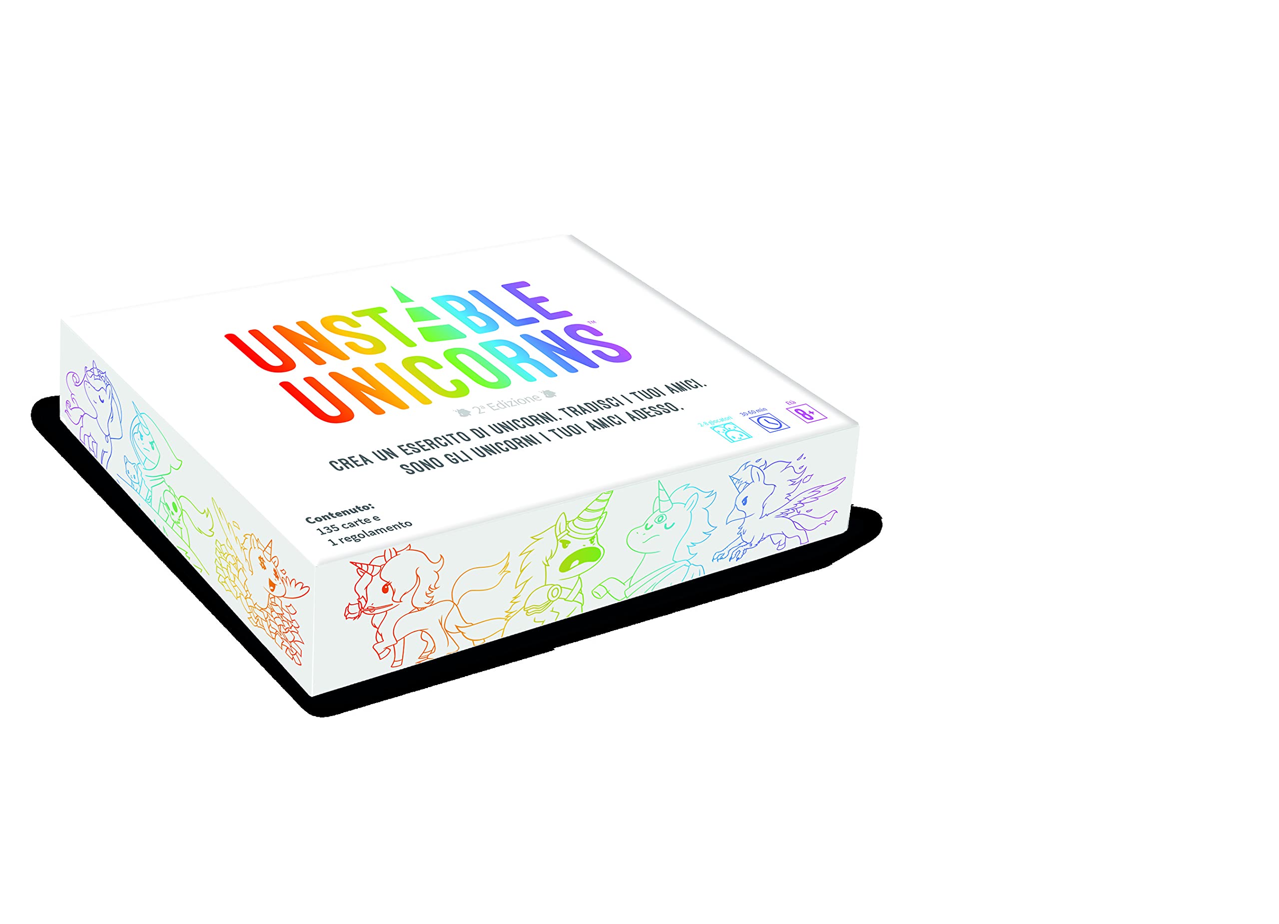 Asmodee Unstable Unicorns gioco base carte 2-8 giocatori