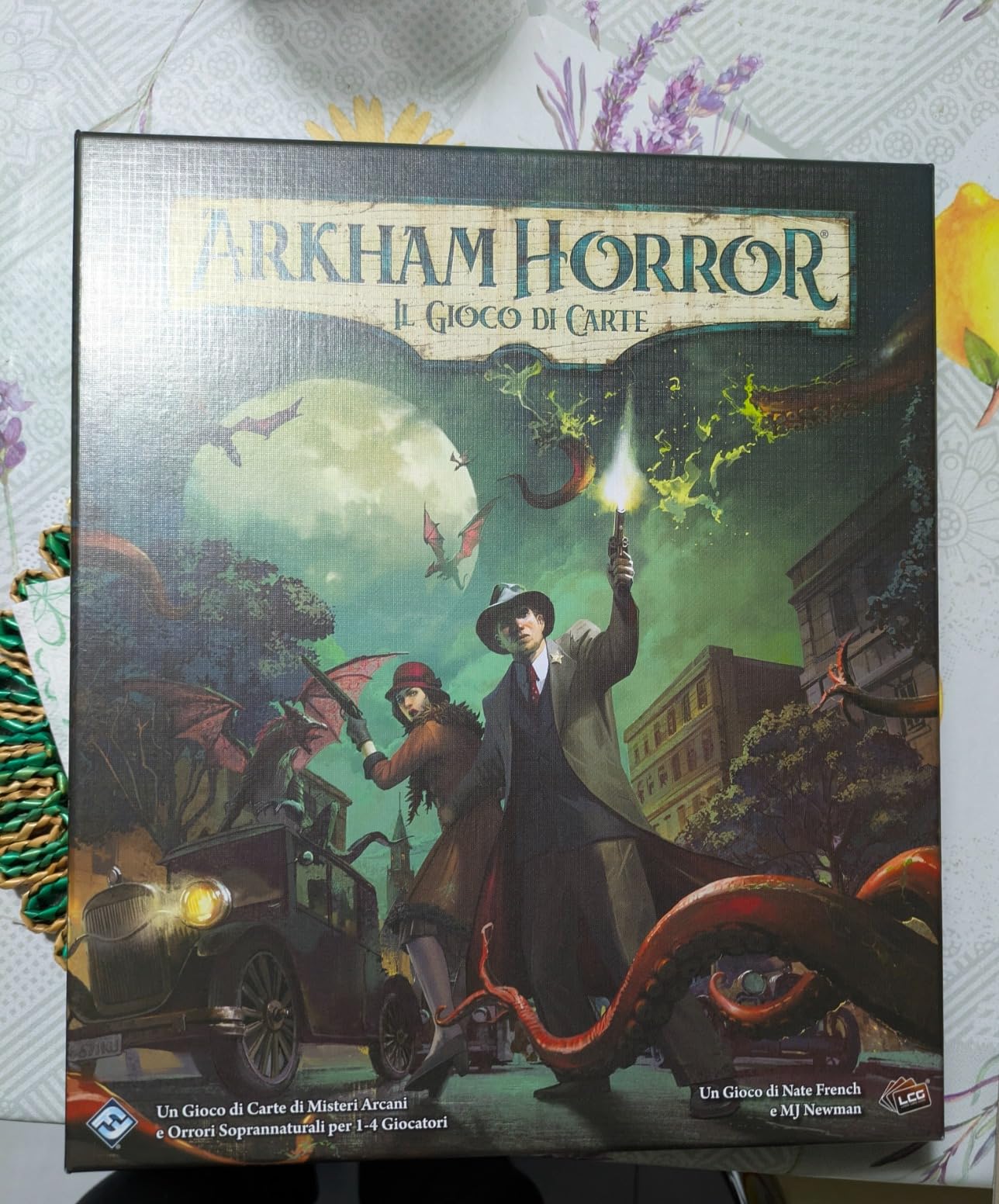 Asmodee Arkham Horror LCG set base aggiornato gioco carte italiano