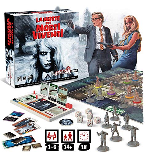 Asmodee Zombicide Notte dei Morti Viventi gioco cooperativo 1-6 giocatori