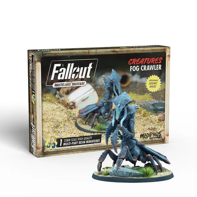 Modiphius Fallout Wasteland Warfare Fog Crawler Miniatura Resina