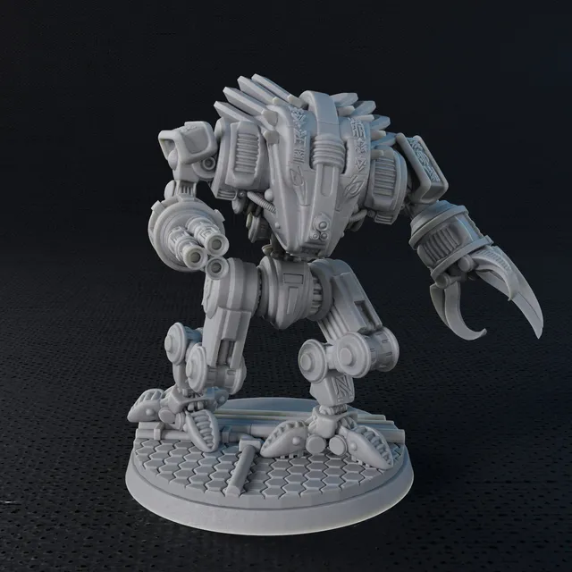Modiphius Five Parsecs K'Aplan Assault Bot file STL 32mm