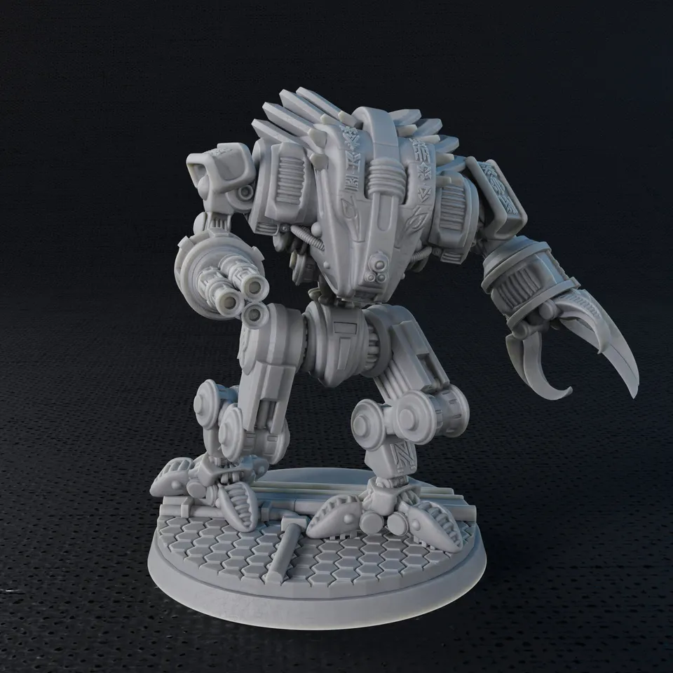 Modiphius Five Parsecs K'Aplan Assault Bot file STL 32mm