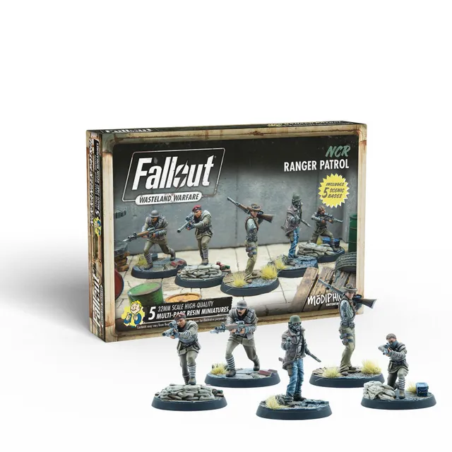 Modiphius Fallout Wasteland Warfare NCR Ranger Patrol miniature