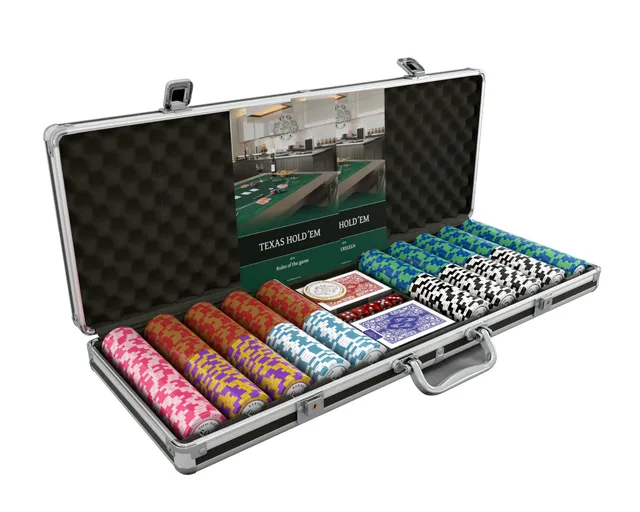 Bullets Playing Cards Set Poker 500 Fiches con Valigetta Deluxe
