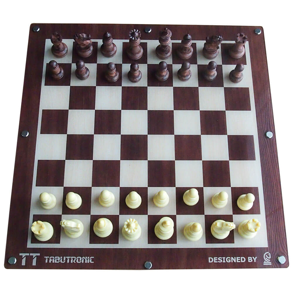 Tabutronic Sentio 35mm scacchiera elettronica noce con pezzi