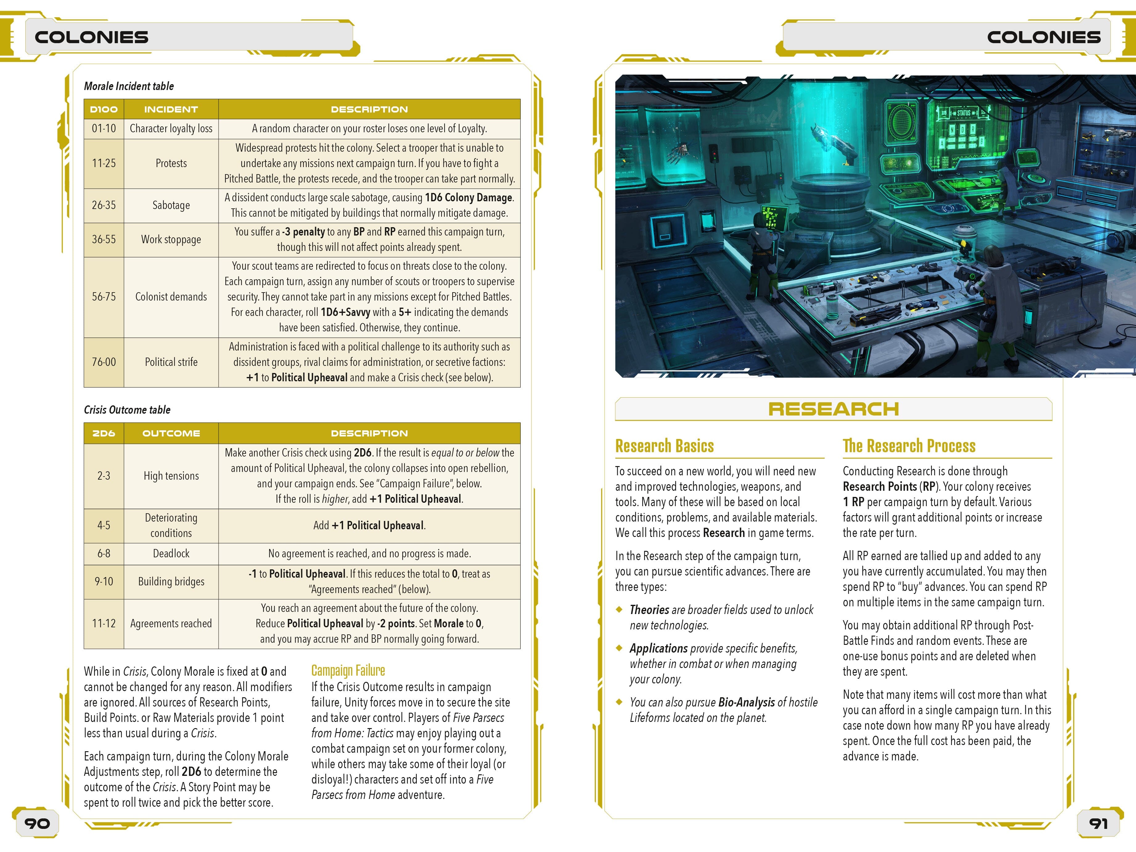 Modiphius Five Parsecs Planetfall libro gioco miniature solo