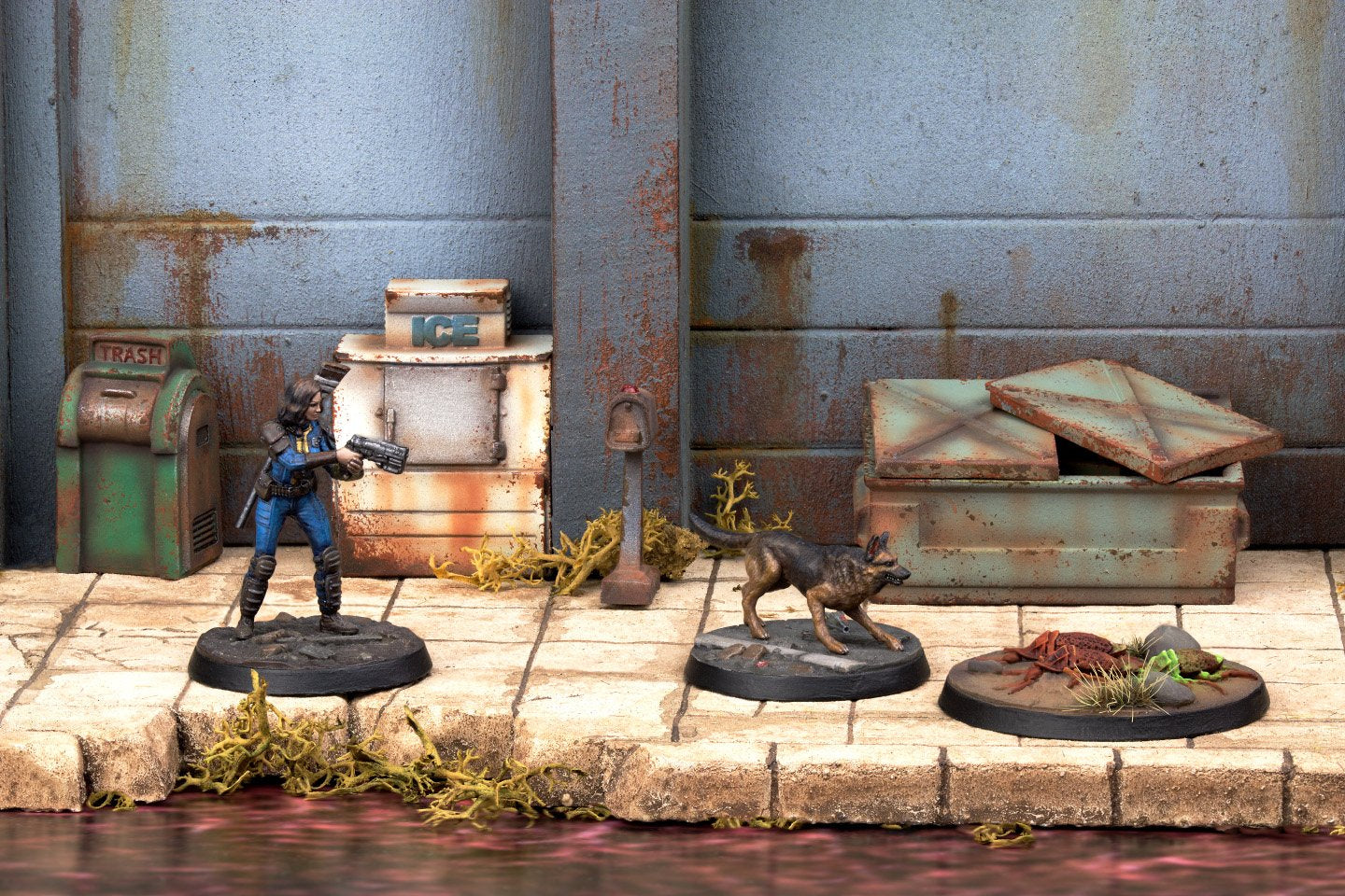 Fallout Wasteland Warfare Boston Street Scatter scenici 32mm
