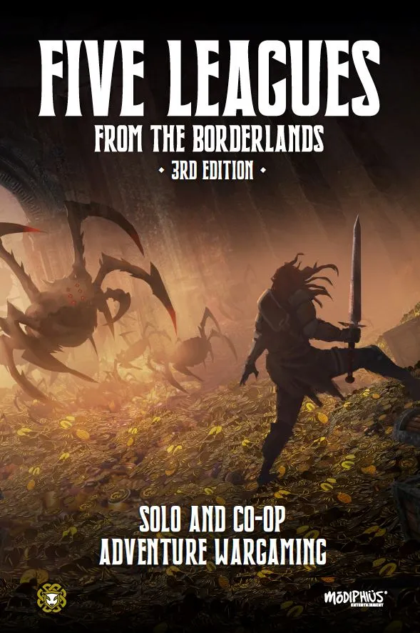 Modiphius Five Leagues from the Borderlands wargame PDF solo