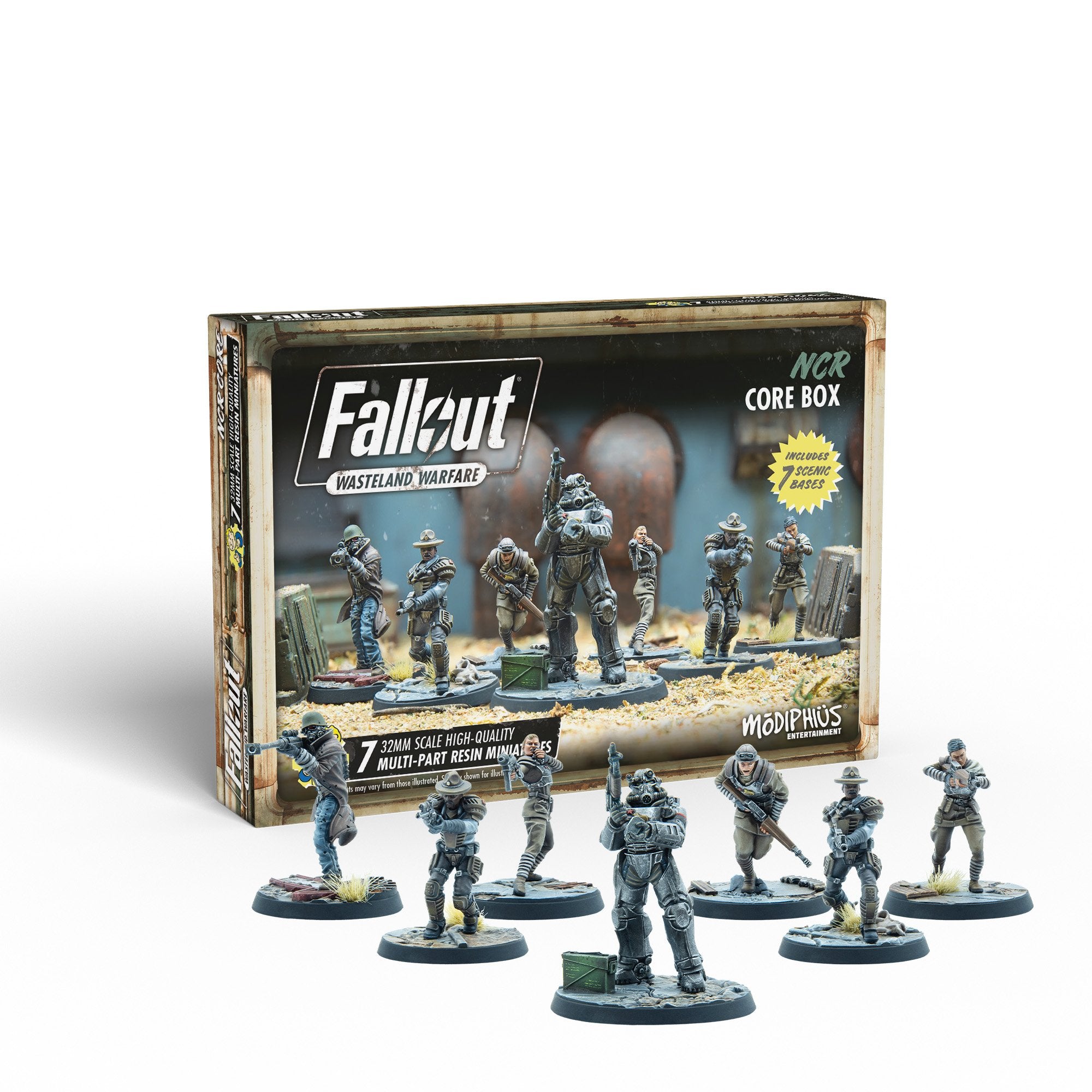 Modiphius Fallout: Wasteland Warfare Hoover Dam Bundle miniature NCR Legione