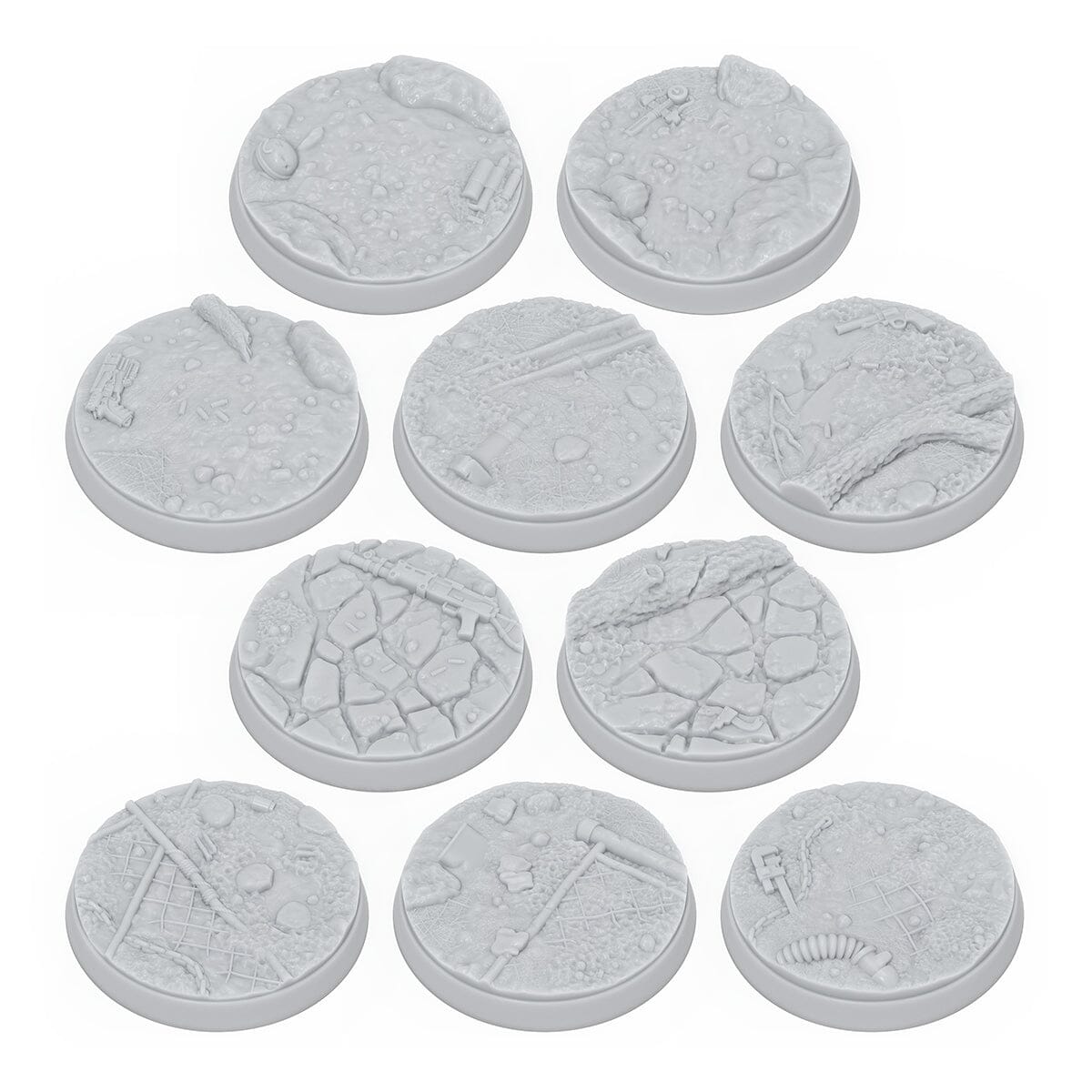 Modiphius Fallout Factions basette sceniche 30mm resina 10pz