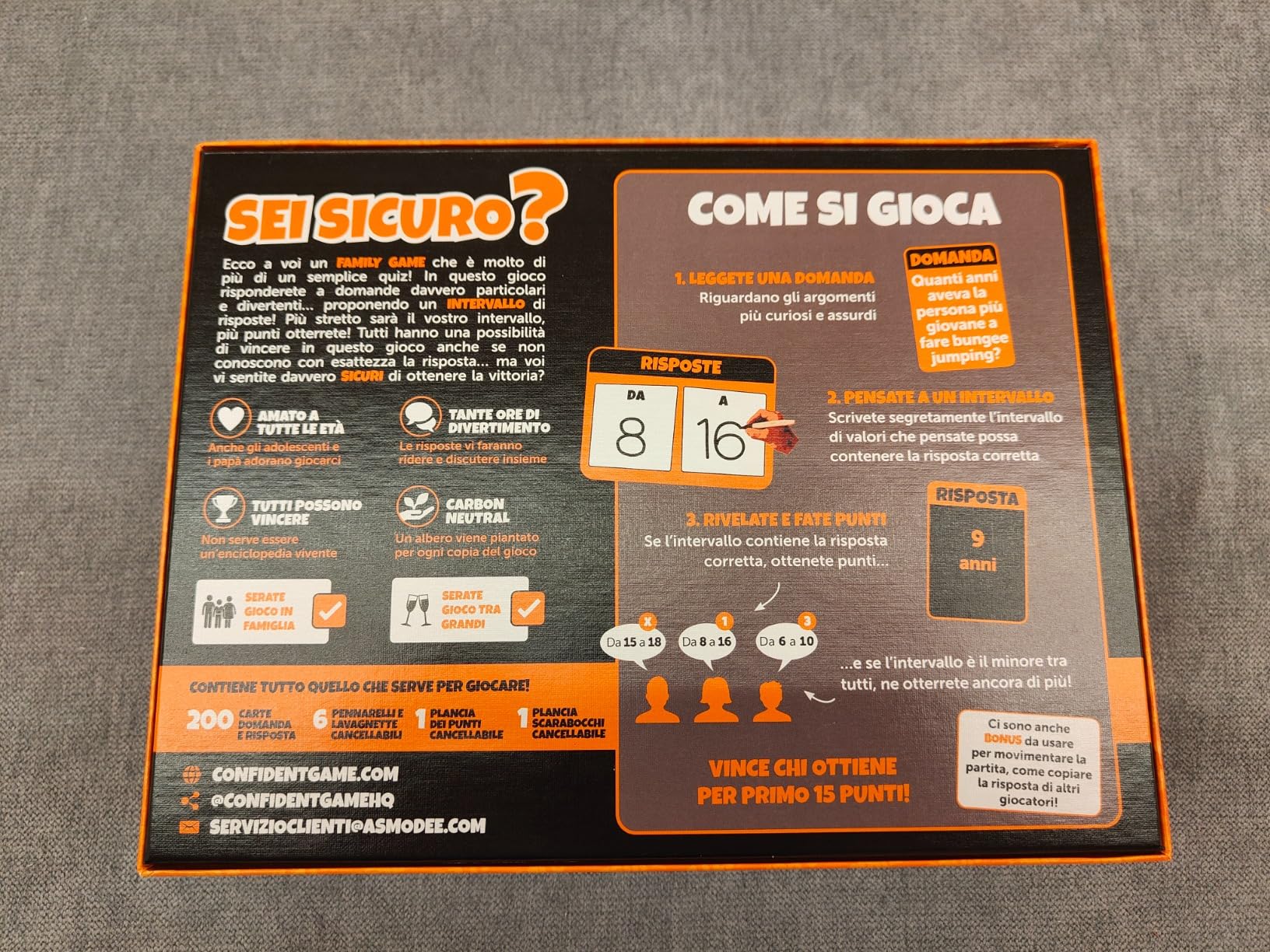 Asmodee Party Games Sei Sicuro? quiz 2-24 giocatori italiano