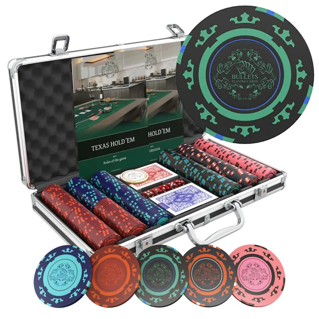 Bullets Corrado Valigetta Poker 300 Chip Clay Carte