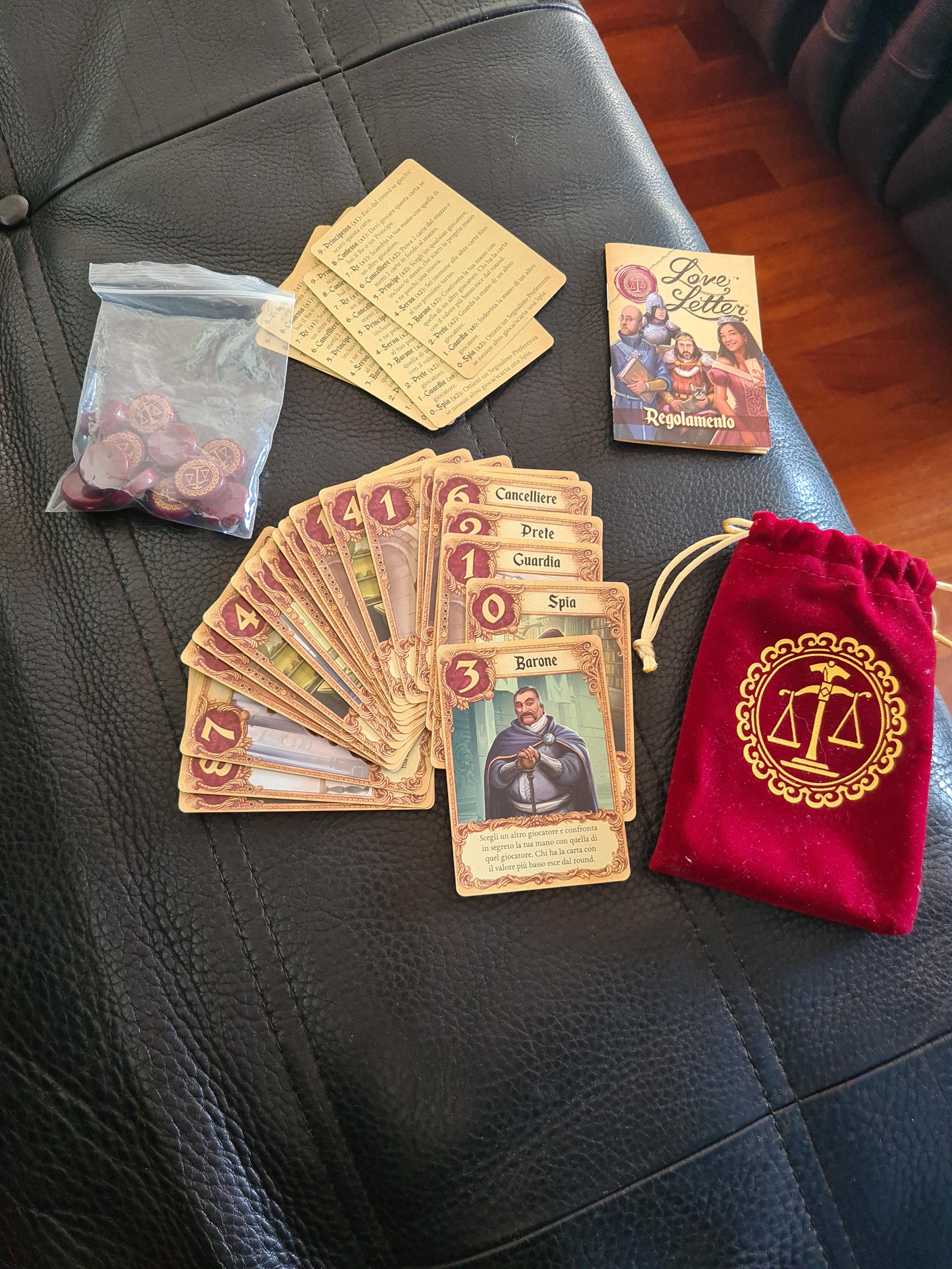 Asmodee Love Letter Gioco di Carte Bluff 2-6 giocatori italiano