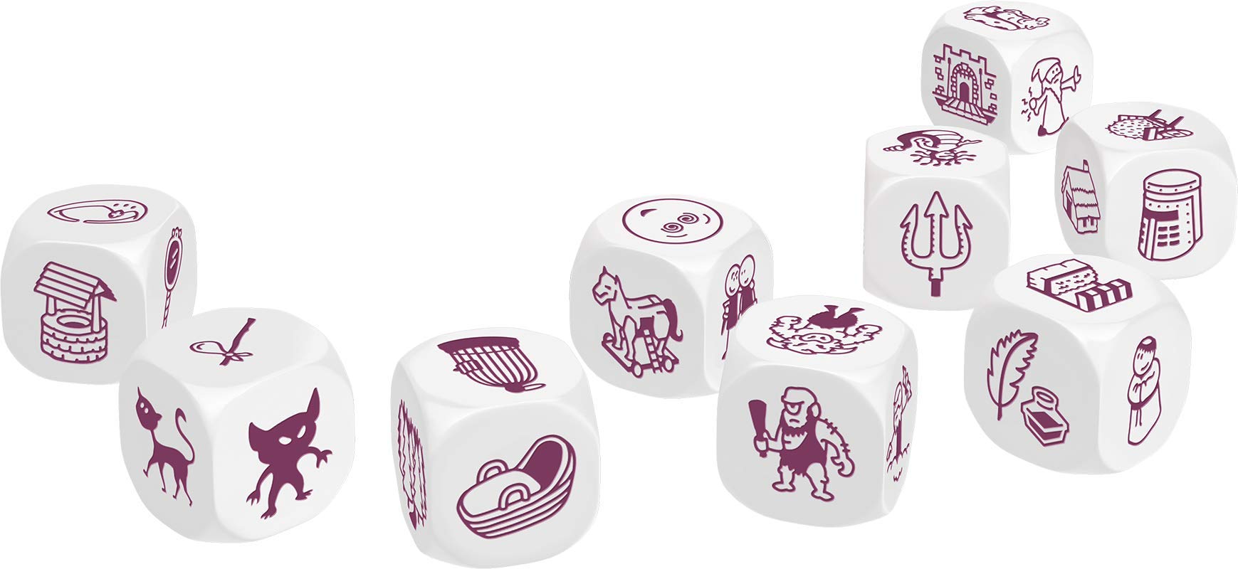 Asmodee Rory's Story Cubes Fantasia dadi storia famiglia 9 dadi